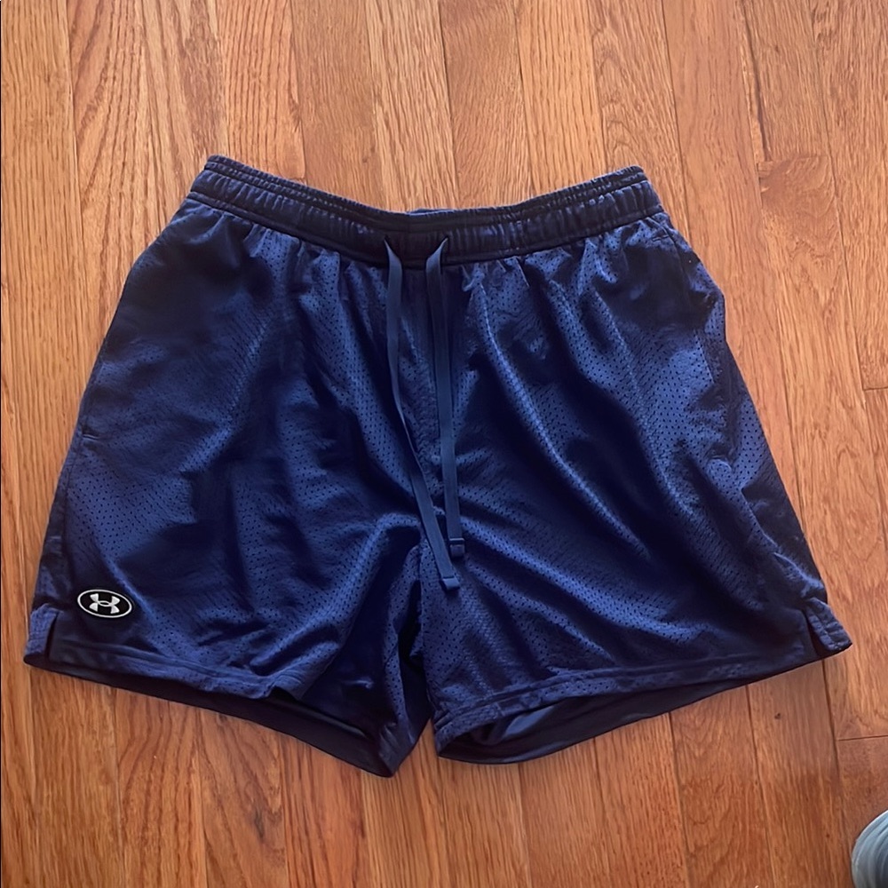 Under Armour Men's Navy Athletic Mesh Shorts